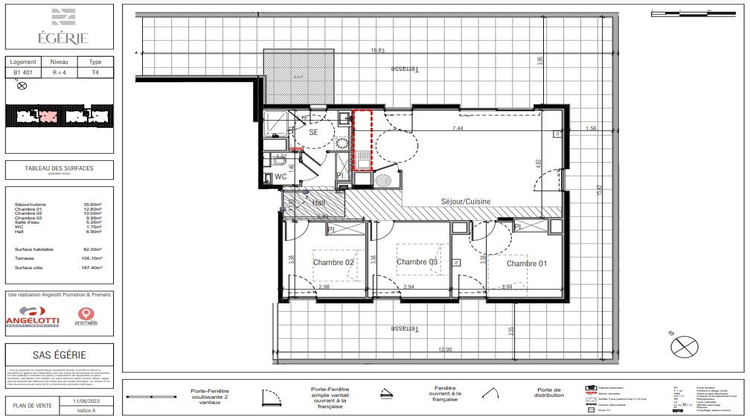 Ma-Cabane - Vente Appartement BEZIERS, 82 m²