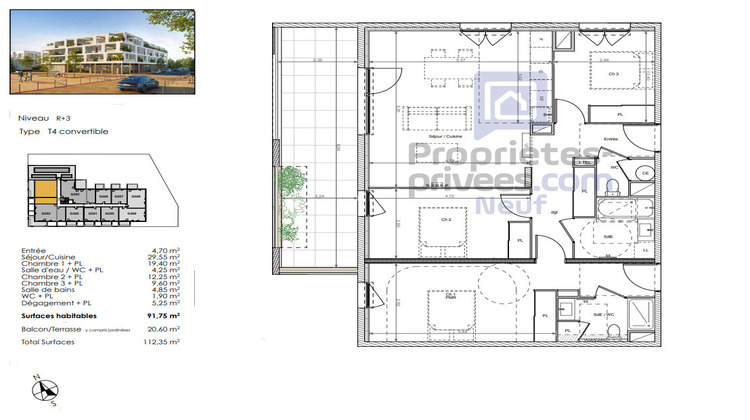 Ma-Cabane - Vente Appartement BEZIERS, 91 m²