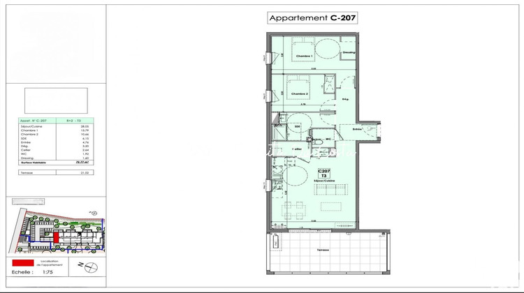Ma-Cabane - Vente Appartement Béziers, 72 m²