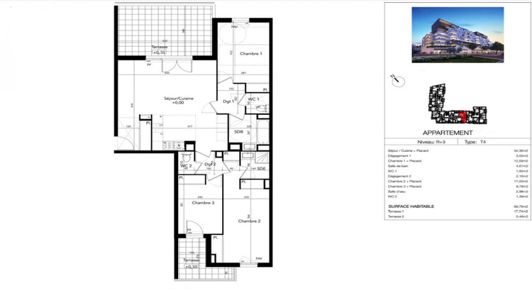 Ma-Cabane - Vente Appartement BEZIERS, 89 m²