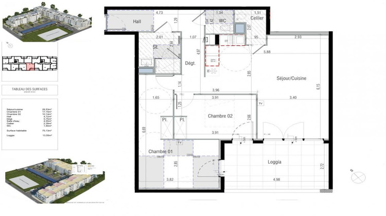 Ma-Cabane - Vente Appartement BEZIERS, 75 m²