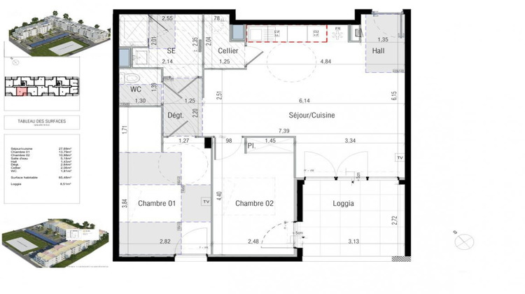 Ma-Cabane - Vente Appartement BEZIERS, 65 m²