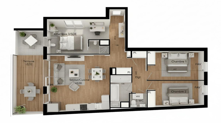 Ma-Cabane - Vente Appartement BEZIERS, 79 m²