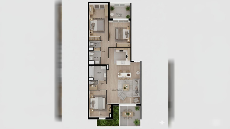 Ma-Cabane - Vente Appartement BEZIERS, 90 m²