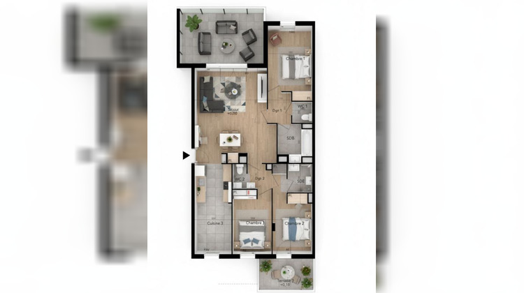 Ma-Cabane - Vente Appartement BEZIERS, 90 m²