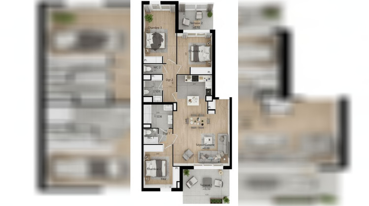 Ma-Cabane - Vente Appartement BEZIERS, 90 m²