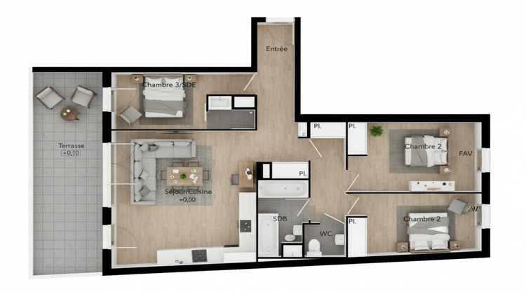 Ma-Cabane - Vente Appartement BEZIERS, 79 m²