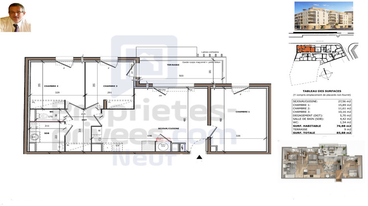 Ma-Cabane - Vente Appartement BEZIERS, 76 m²