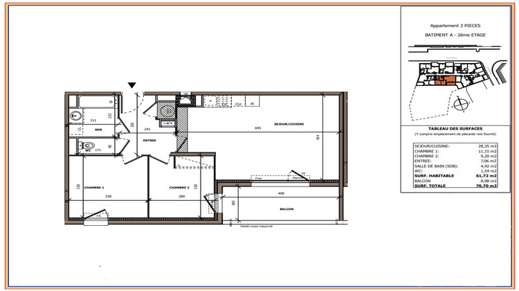 Ma-Cabane - Vente Appartement BEZIERS, 61 m²
