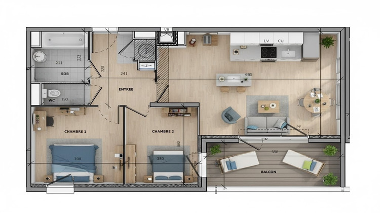 Ma-Cabane - Vente Appartement BEZIERS, 61 m²