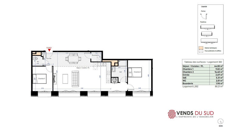 Ma-Cabane - Vente Appartement BEZIERS, 80 m²