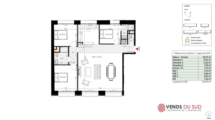 Ma-Cabane - Vente Appartement BEZIERS, 103 m²