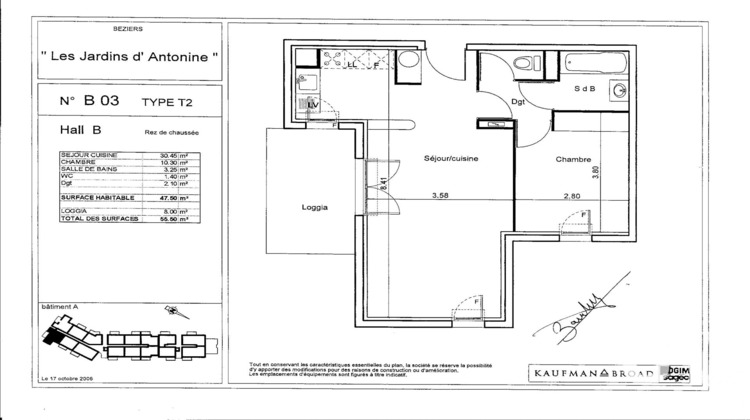 Ma-Cabane - Vente Appartement Béziers, 47 m²