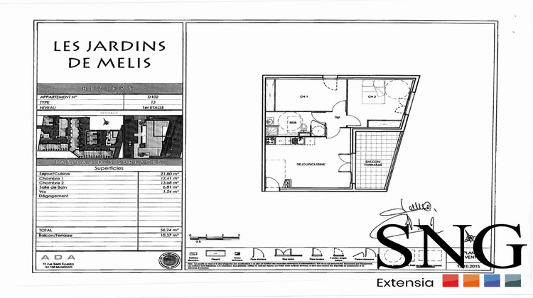 Ma-Cabane - Vente Appartement Béziers, 56 m²