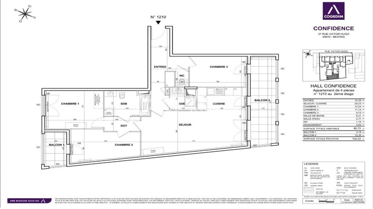 Ma-Cabane - Vente Appartement Bezons, 85 m²