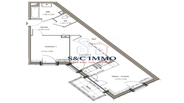 Ma-Cabane - Vente Appartement Bezons, 57 m²