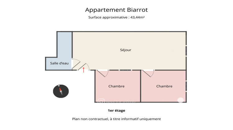 Ma-Cabane - Vente Appartement Biarritz, 43 m²