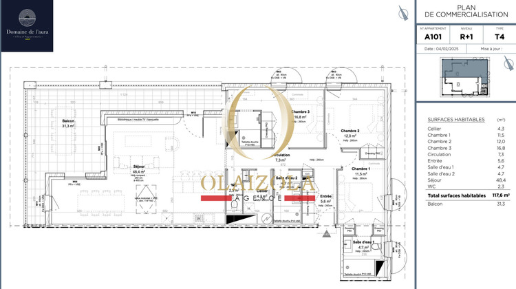 Ma-Cabane - Vente Appartement BIDART, 118 m²