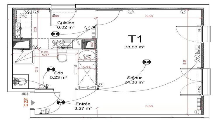 Ma-Cabane - Vente Appartement BLAGNAC, 38 m²