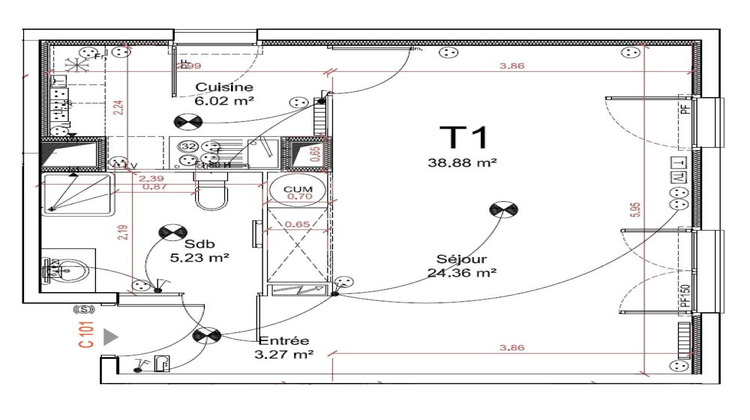 Ma-Cabane - Vente Appartement BLAGNAC, 38 m²