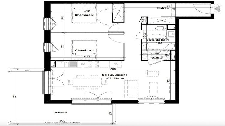 Ma-Cabane - Vente Appartement Blanquefort, 66 m²