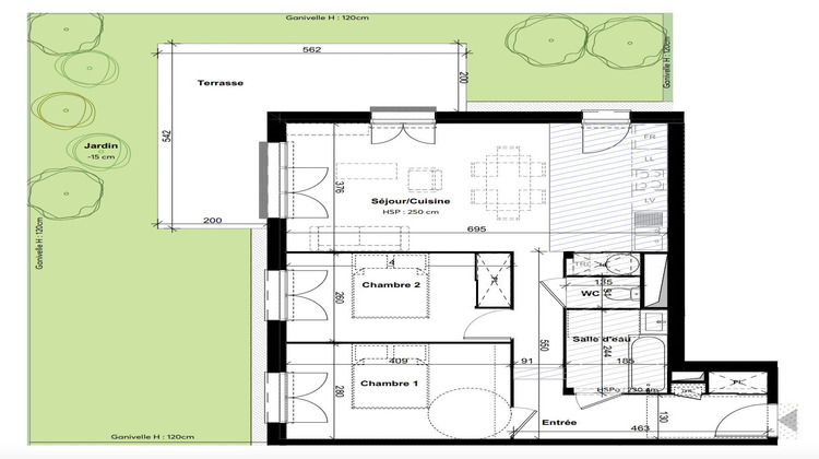 Ma-Cabane - Vente Appartement Blanquefort, 65 m²