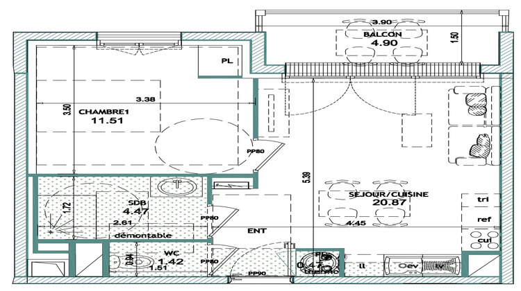 Ma-Cabane - Vente Appartement Blonville-sur-Mer, 38 m²