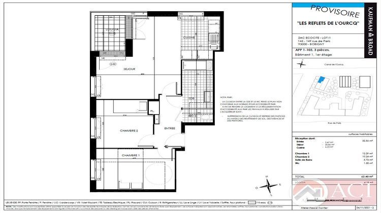 Ma-Cabane - Vente Appartement BOBIGNY, 62 m²