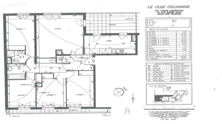 Ma-Cabane - Vente Appartement BOIS-COLOMBES, 100 m²