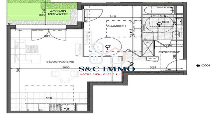 Ma-Cabane - Vente Appartement Bois-d'Arcy, 56 m²