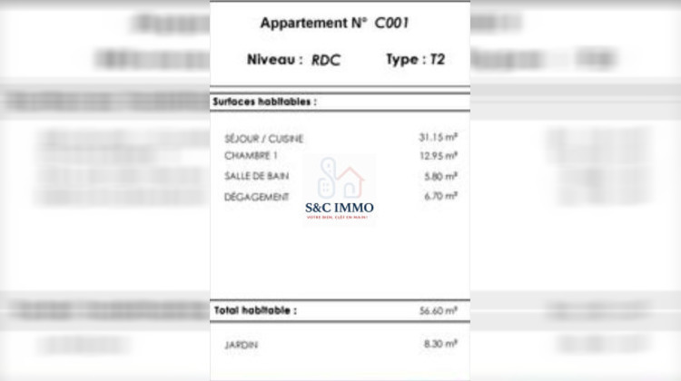 Ma-Cabane - Vente Appartement Bois-d'Arcy, 56 m²