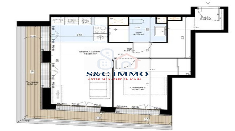 Ma-Cabane - Vente Appartement Boissy-Saint-Léger (), 42 m²