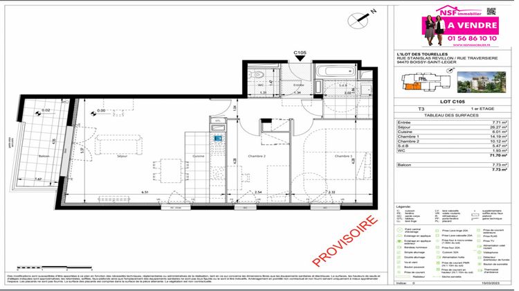 Ma-Cabane - Vente Appartement Boissy-Saint-Léger, 71 m²