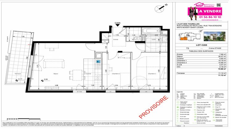 Ma-Cabane - Vente Appartement Boissy-Saint-Léger, 72 m²