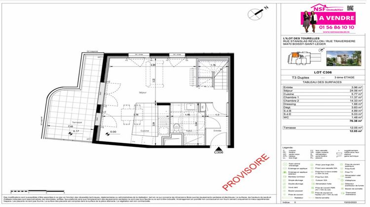 Ma-Cabane - Vente Appartement Boissy-Saint-Léger, 76 m²