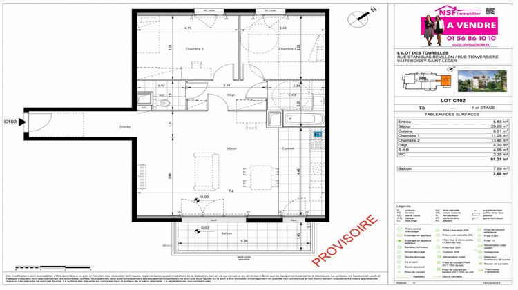 Ma-Cabane - Vente Appartement Boissy-Saint-Léger, 81 m²