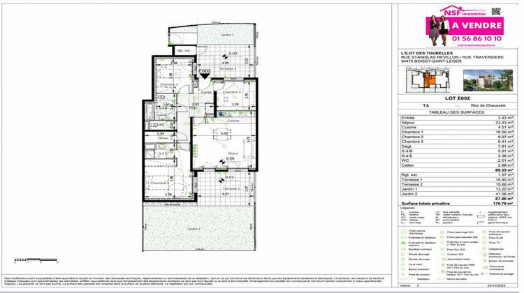 Ma-Cabane - Vente Appartement Boissy-Saint-Léger, 89 m²