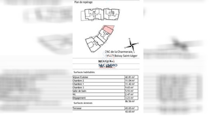 Ma-Cabane - Vente Appartement Boissy-Saint-Léger, 86 m²