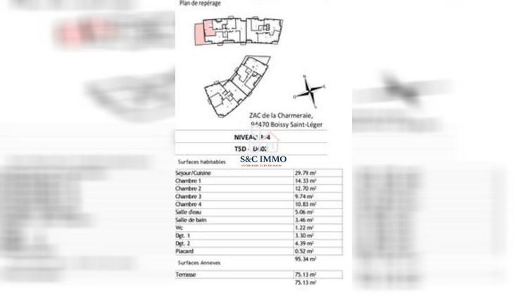 Ma-Cabane - Vente Appartement Boissy-Saint-Léger, 98 m²