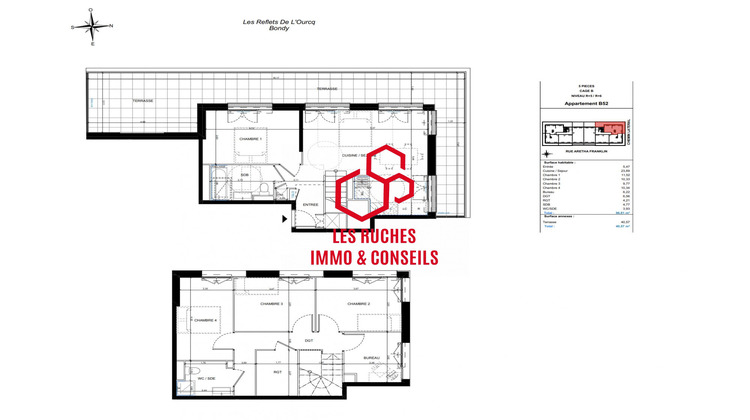 Ma-Cabane - Vente Appartement Bondy, 96 m²
