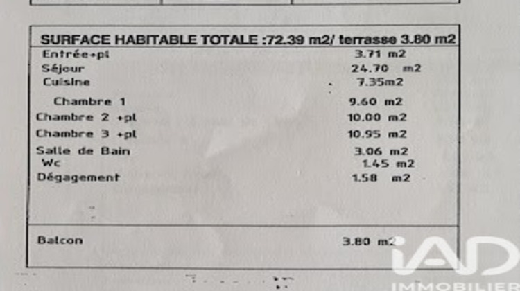 Ma-Cabane - Vente Appartement Bondy, 72 m²