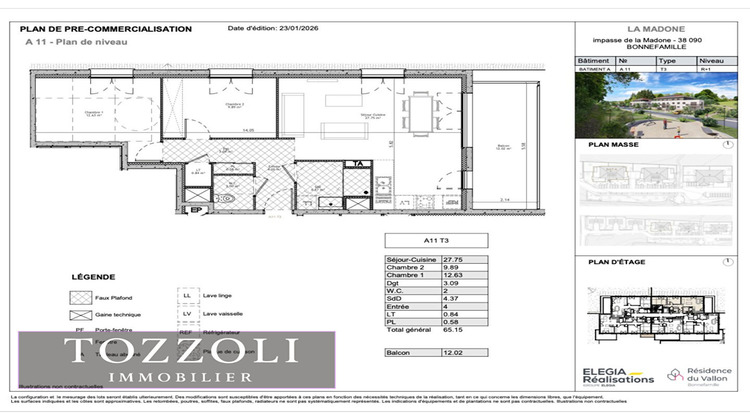 Ma-Cabane - Vente Appartement BONNEFAMILLE, 65 m²