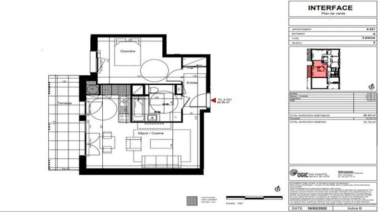 Ma-Cabane - Vente Appartement Bons-en-Chablais, 48 m²