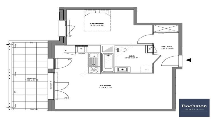 Ma-Cabane - Vente Appartement BONS-EN-CHABLAIS, 49 m²