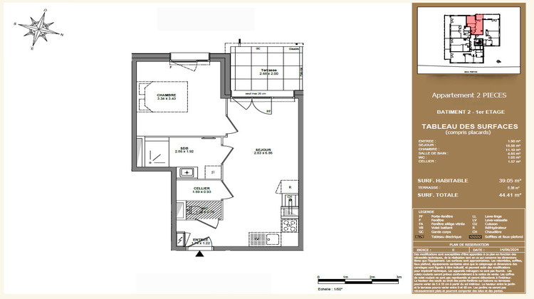 Ma-Cabane - Vente Appartement BONS-EN-CHABLAIS, 39 m²