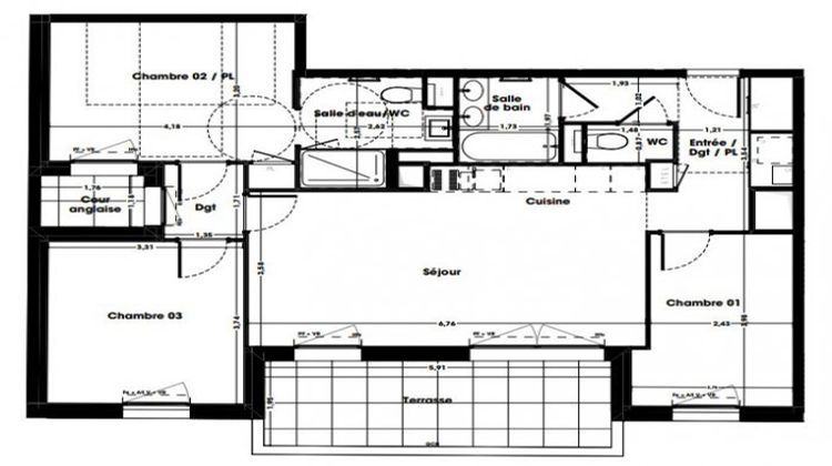 Ma-Cabane - Vente Appartement Bordeaux, 84 m²