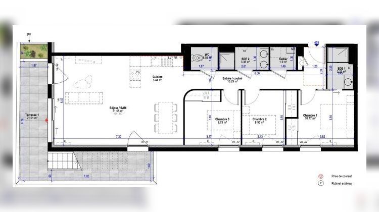 Ma-Cabane - Vente Appartement Bordeaux, 87 m²