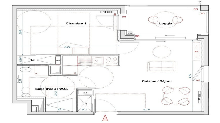 Ma-Cabane - Vente Appartement Bordeaux, 45 m²
