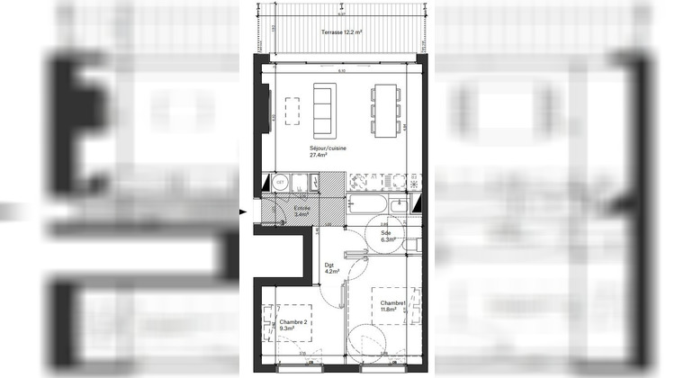 Ma-Cabane - Vente Appartement Bordeaux, 63 m²