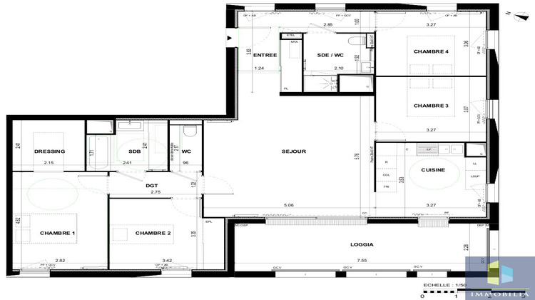 Ma-Cabane - Vente Appartement Bordeaux, 118 m²